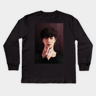 BTS JIN FAKE LOVE Kids Long Sleeve T-Shirt